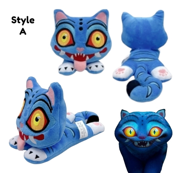 K-Pop Demon Hunters Plush Derpy Blue Tiger Stuffed Animal Kpop Christmas Gift - Picture 5 of 12